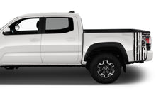 Load image into Gallery viewer, USA Flag Bed Graphics Kit Vinyl Decal Compatible with Toyota Tacoma Double Cab