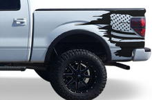 Load image into Gallery viewer, Ford F150 USA Flag Decals Stickers Bed Graphics Compatible With F150