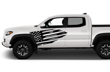 Load image into Gallery viewer, USA Flag Door Side Graphics Decals Vinyl Compatible with Toyota Tacoma Double Cab