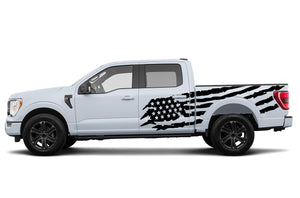 Ford F150 USA Flag Decals Graphics Compatible With F150