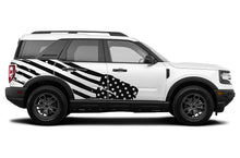Load image into Gallery viewer, USA Flag Side Graphics Vinyl Decals Compatible with Ford Bronco Sport