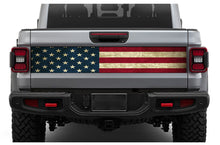 Load image into Gallery viewer, USA Flag Tailgate Door Decals Vinyl Compatible with Jeep JT Gladiator (8x53 inches)