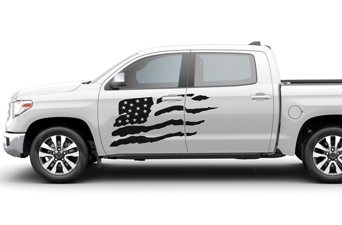 USA Side Graphics vinyl decals for Toyota Tundra