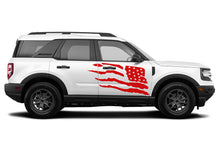 Load image into Gallery viewer, USA Door Flag Side Graphics Vinyl Decals Compatible with Ford Bronco Sport