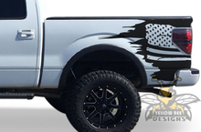 Load image into Gallery viewer, USA Flag Stickers Graphics Stripes Ford F150 Bed Decals Super Crew Cab