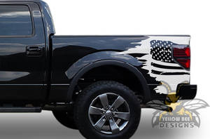 USA Flag Stickers Graphics Stripes Ford F150 Bed Decals Super Crew Cab