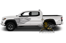 Load image into Gallery viewer, USA Flag Door Side Graphics for Toyota Tacoma Decals