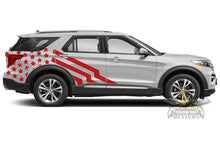 Load image into Gallery viewer, USA Flag Side Door Graphics For Ford Explorer decals