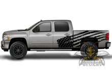 Load image into Gallery viewer, Side Stripes Graphics vinyl for chevy silverado USA decals