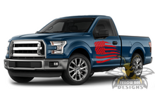 Load image into Gallery viewer, USA Flag Side Graphics Ford F150 Regular Cab decals