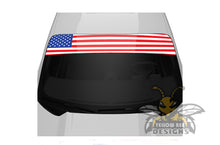 Load image into Gallery viewer, USA Flag Sun Strip Decal Vinyl Windshield Banner Universal Visor Sticker 60 x 10  inches