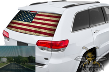 Load image into Gallery viewer, Cherokee perforate USA decals Rear window vinyl stickers Cherokee 