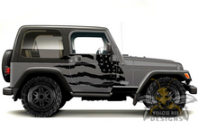 Load image into Gallery viewer, USA Flag Graphics Kit Vinyl Decal Compatible with Jeep JK Wrangler 2007-2018