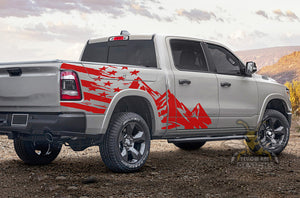 USA Mountains Graphics Decals for Dodge Ram