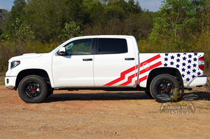 USA Red/Blue Graphics Decals for Toyota Tundra