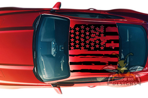 USA Roof Decals Graphics vinyl for ford Mustang roof decals