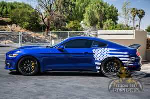 Side Decals Graphics vinyl for ford Mustang USA decals