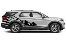 Load image into Gallery viewer, USA &amp; Mountains Side Graphics Vinyl Decals Compatible with Ford Explorer