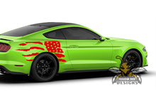 Load image into Gallery viewer, US Flag Decals Graphics vinyl for ford Mustang USA decals