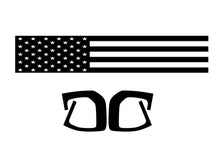 Load image into Gallery viewer, US Flag Tailgate Decals Compatible with Jeep JT Gladiator