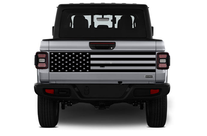 US Flag Tailgate Decals Compatible with Jeep JT Gladiator