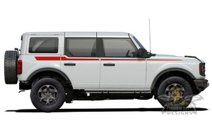 Up Side Stripes Graphics Vinyl Decals for Ford bronco