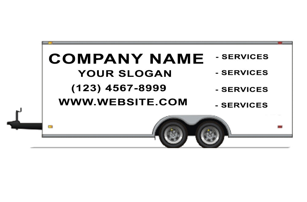 Enclosed Trailer Lettering Trailer Wraps Charlotte: Vinyl Decals For