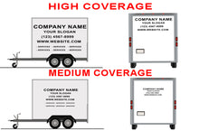 Load image into Gallery viewer, Business Vinyl Lettering, Graphics, Decals For Trailer 5&#39; x 8&#39;