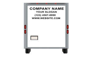 Business Vinyl Lettering, Graphics, Decals For Trailer 7' x 16' 