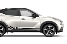 Load image into Gallery viewer, Wavy Flag Side Stripe Graphics Vinyl Decals Compatible with Nissan Juke