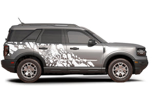 Wild Horse Side Graphics Vinyl Decals Compatible with Ford Bronco Sport