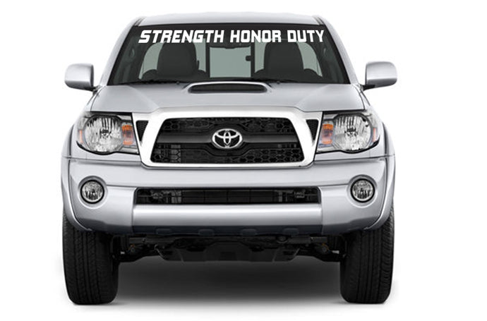 Windshield Graphics Quotes Vinyl Decal Compatible with Toyota Tacoma