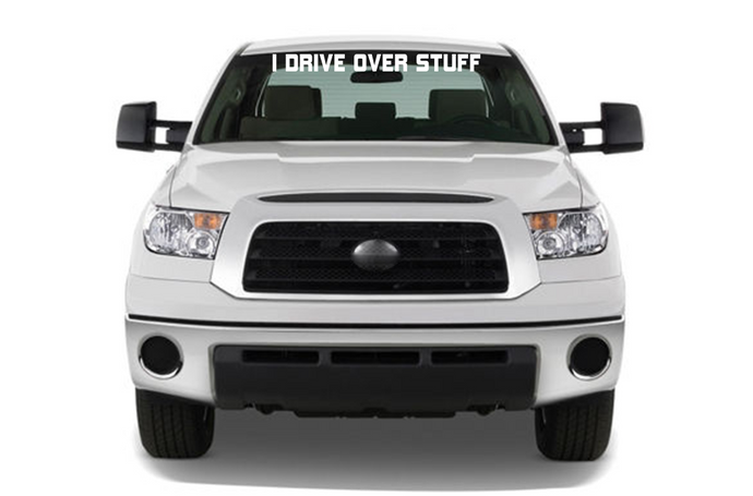 Windshield Graphics Quotes Vinyl Decal Compatible with Toyota Tundra
