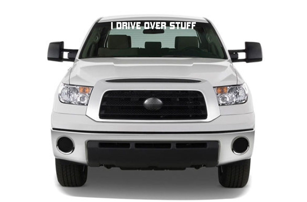 Windshield Graphics Quotes Vinyl Decal Compatible with Toyota Tundra
