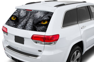 Wolf Eyes Window Perforated Decals Compatible with Jeep Grand Cherokee