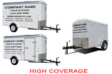 Load image into Gallery viewer, Vinyl Lettering, Graphics, Decals For 7&#39; x 14&#39; Enclosed Trailer