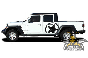 Alpha Stars Graphics Decals For Jeep Gladiator 2020