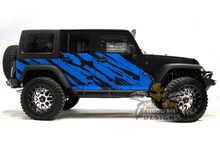 Load image into Gallery viewer, Shred Wrap Graphics Kit Vinyl Decal Compatible with Jeep JK Wrangler 4 Door 2007-2018