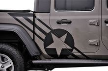 Load image into Gallery viewer, Jeep Gladiator 4 Door Star Decal Omega Side Vinyl Graphic for JT Gladiator