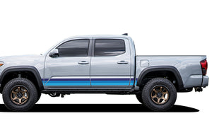 Triple Blue Stripes Graphics Tacoma retro stripes decals Graphics